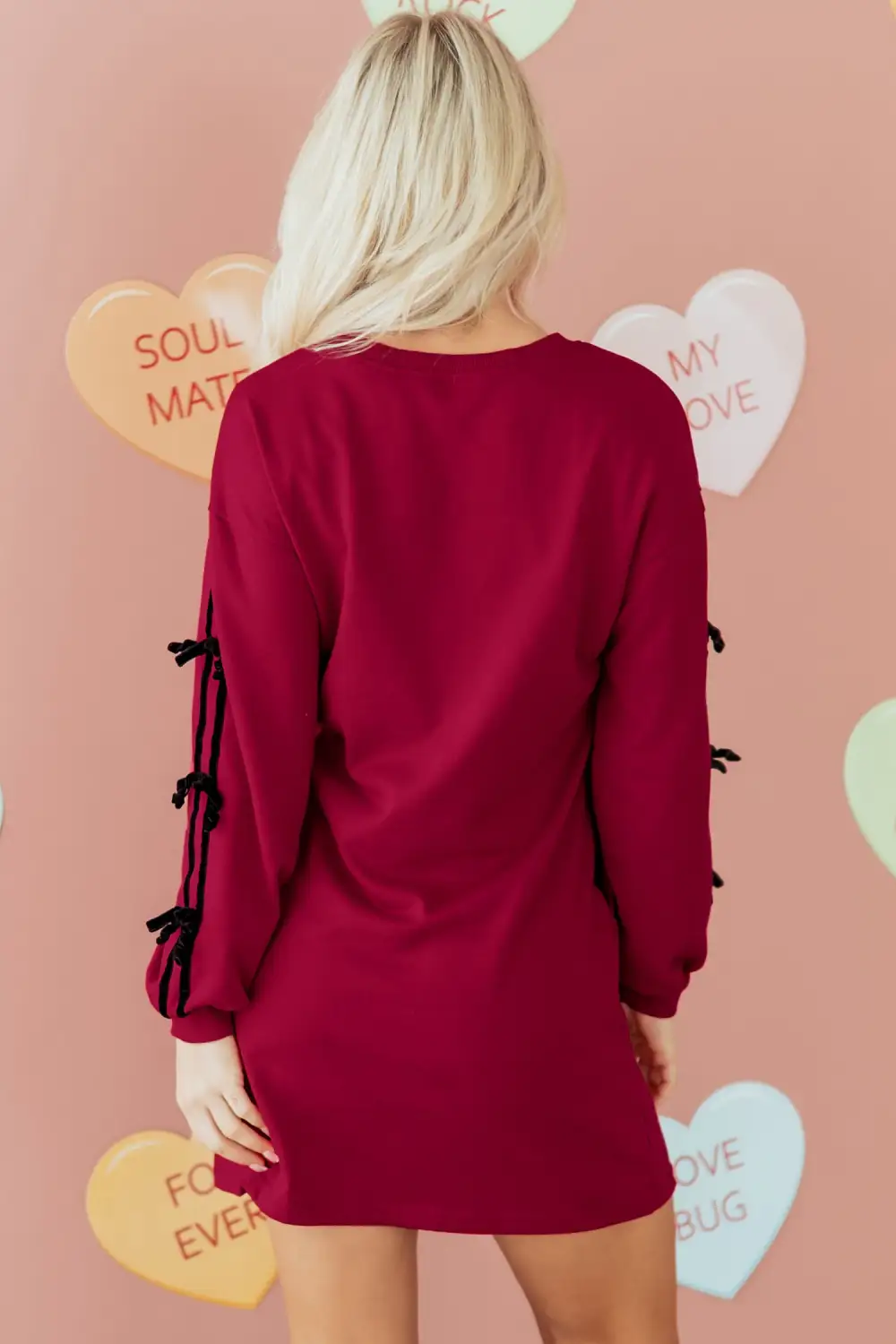 Lightweight Feel Striped Pocketed Drop Shoulder Shirt Dress