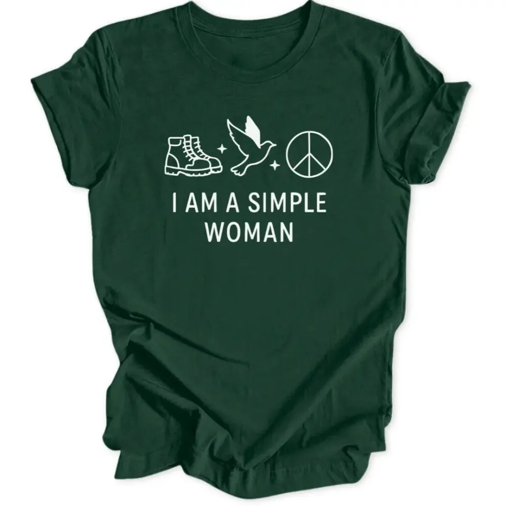 Simple Woman Peace Unisex T-Shirt