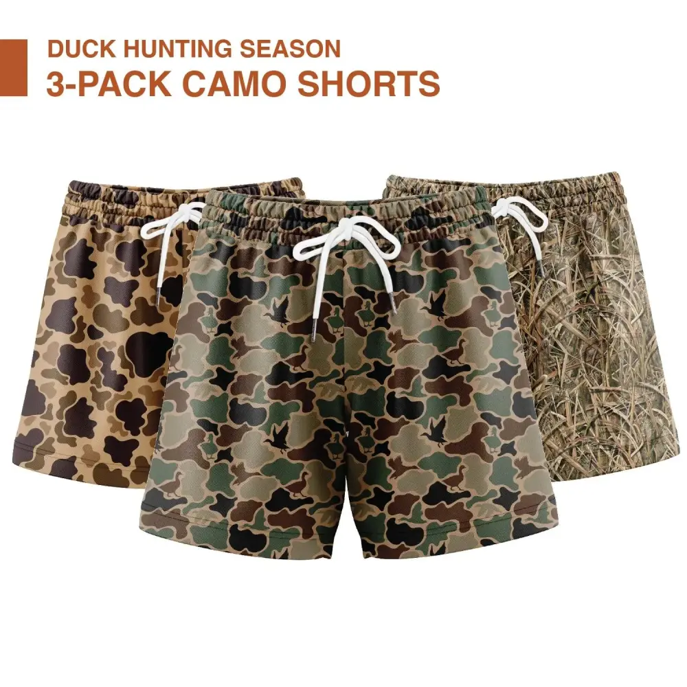 Men's Camo Camo Shorts With 5 Inch Inseam