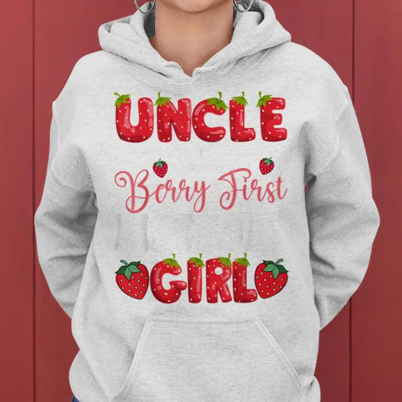 Uncle Of Berry First Birthday Girl Strawberry 1St Bday Women Hoodie