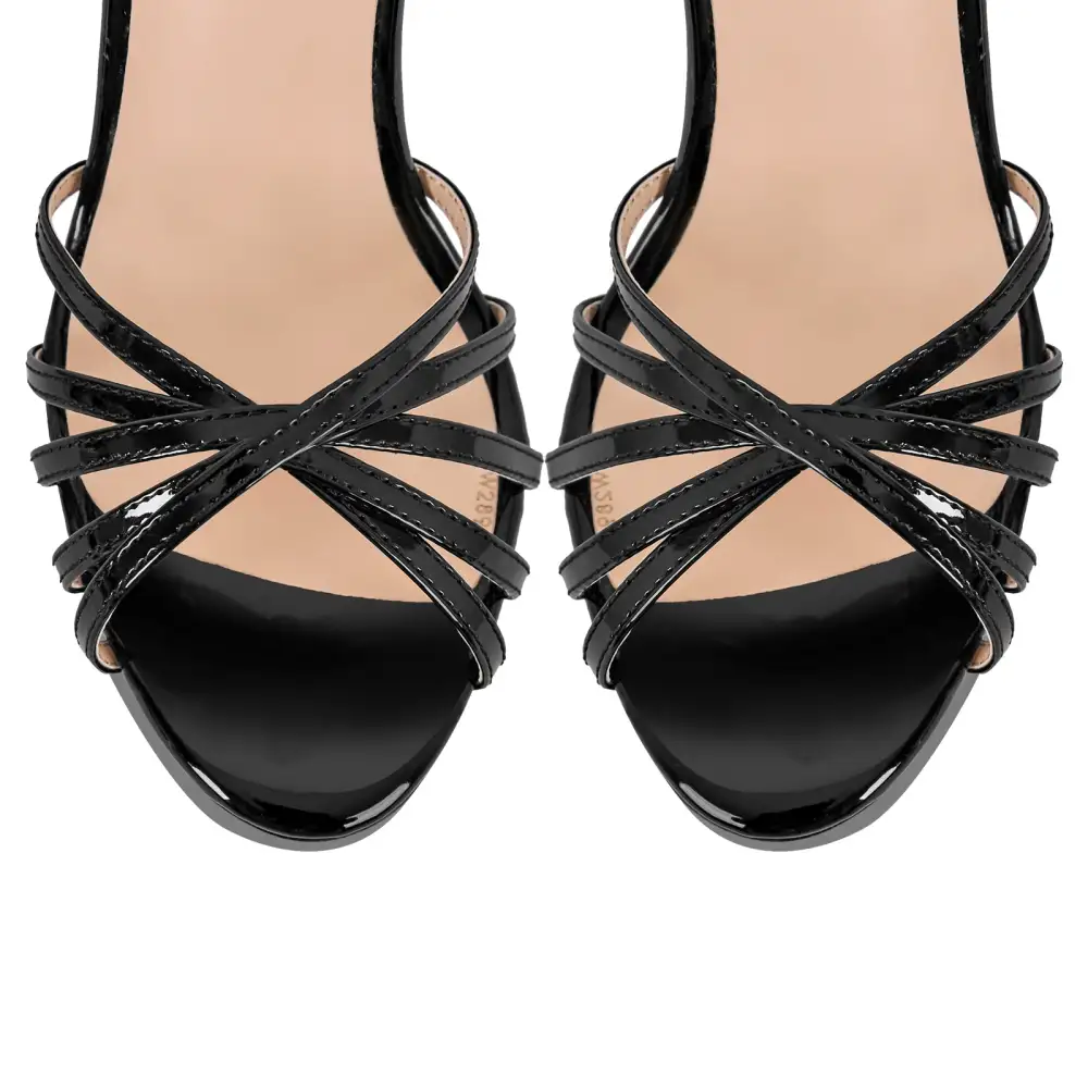 Buckle Strap Platform Chunky High Heel Sandals