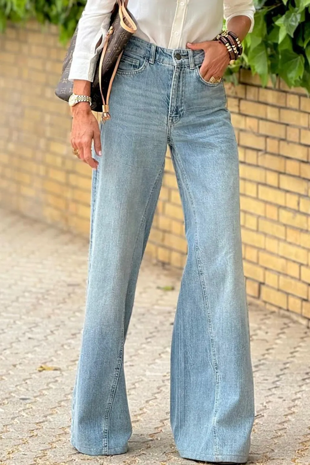 Balanced Fit Knit Denim Jeans
