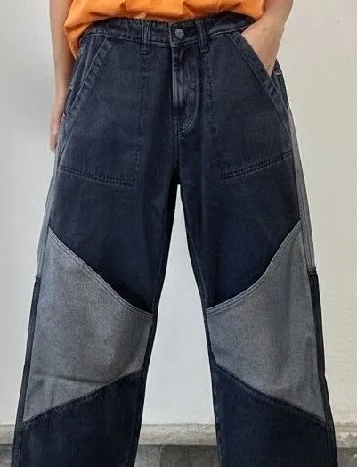 Relaxed-Fit Baggy Patch-Pocket Everyday Jeans