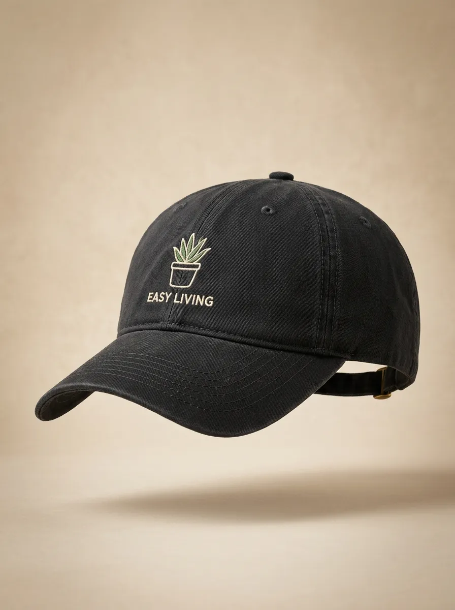 Refined Plant-Lover Embroidered Unisex Baseball Cap