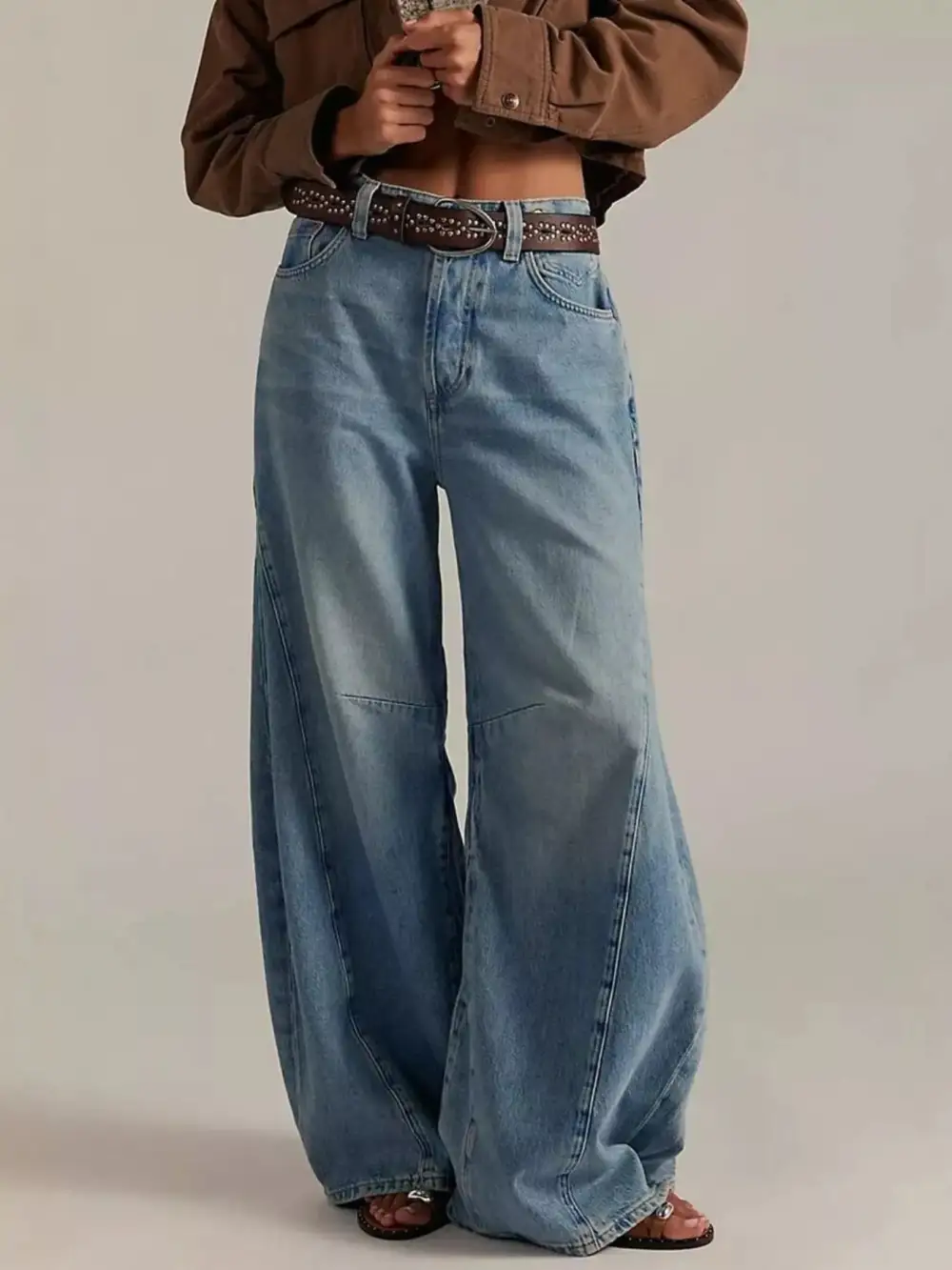 Modern Washed Wide Leg Jeans