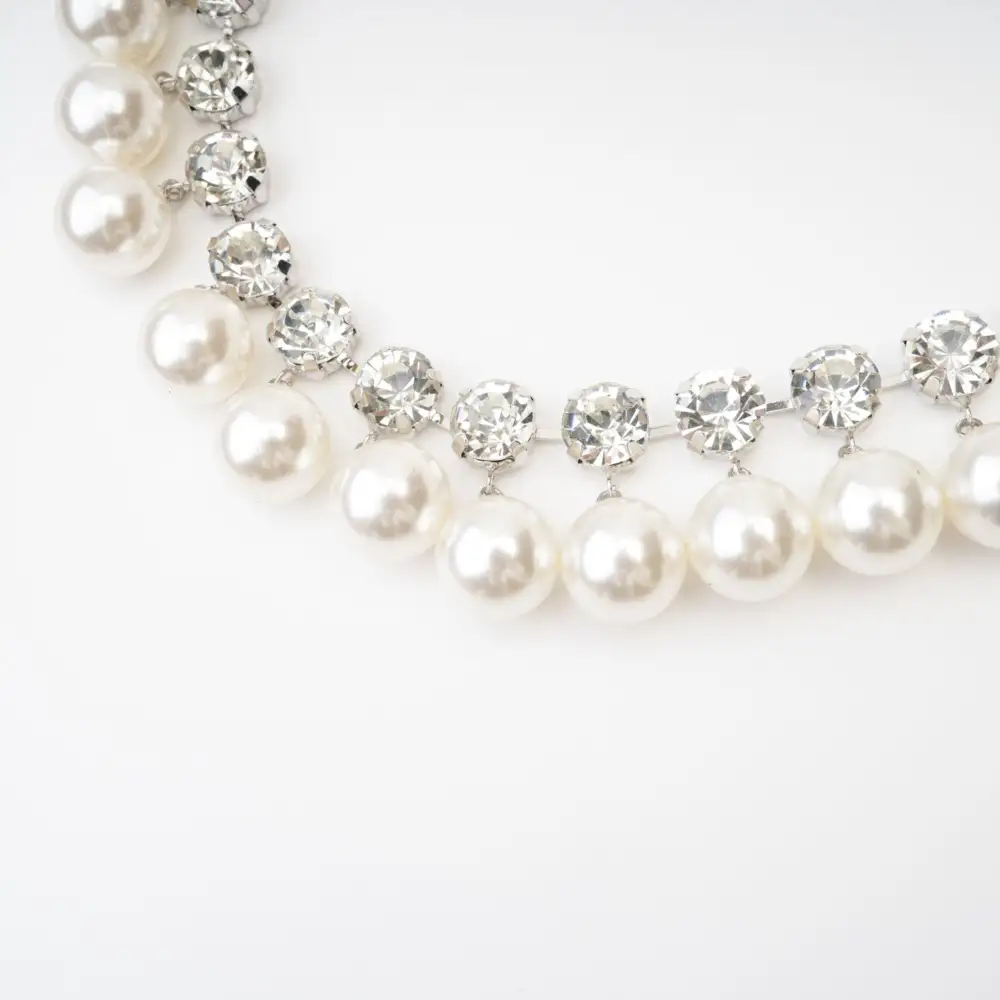 Pearl Embellished Layered Necklace
