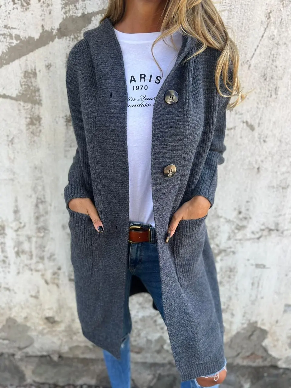 Longline Knitted Cardigan