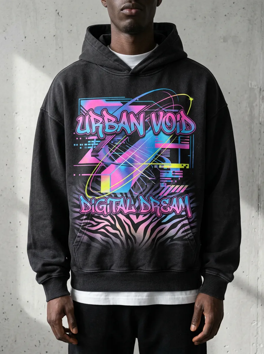 Unisex Streetwear Zebra Hoodie