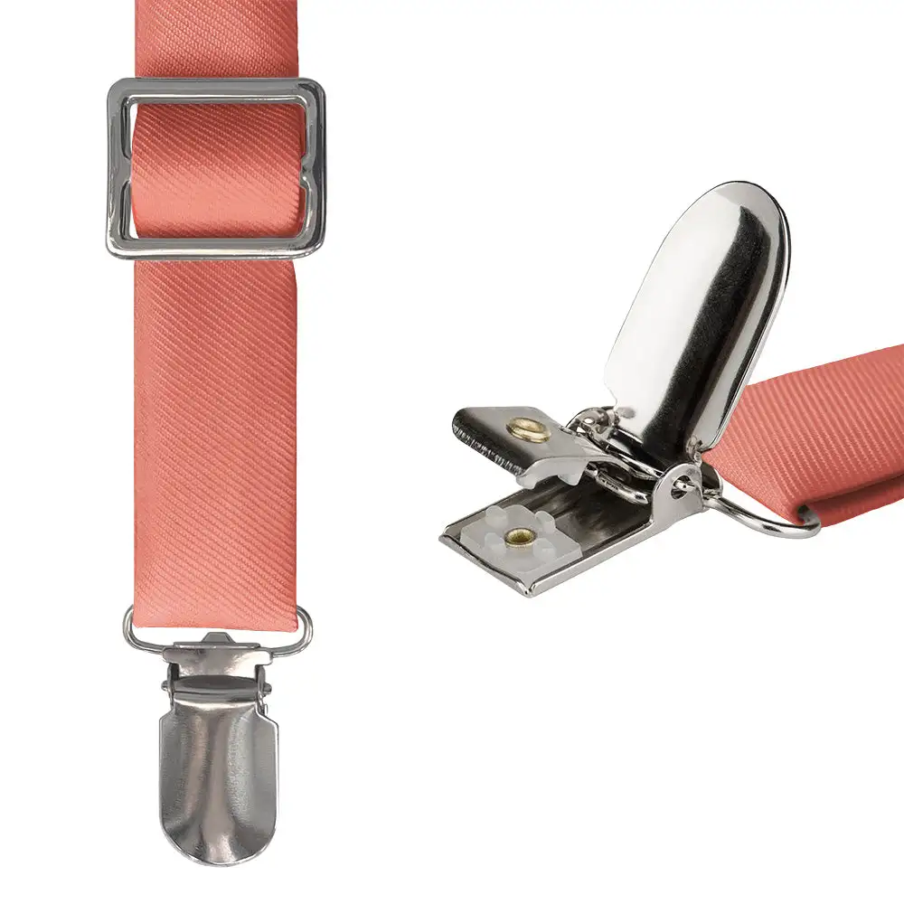 Classic Contemporary Solid Tone Suspenders