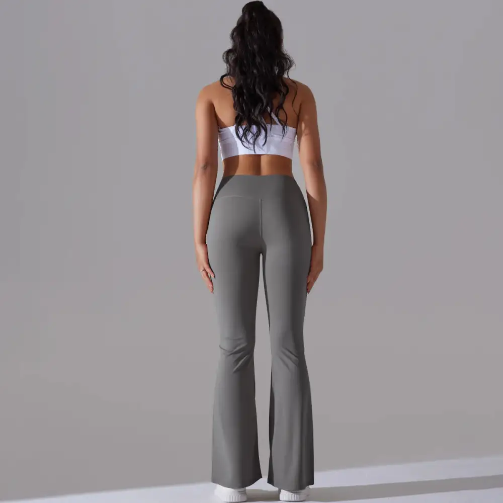 Flare Wide Yoga Pants High Waist Gym Fitness Stretch