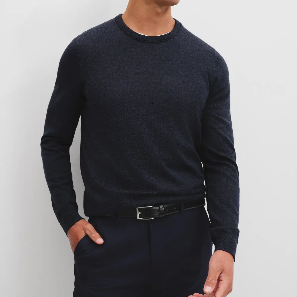 Men's Crew Neck Wool Sweater