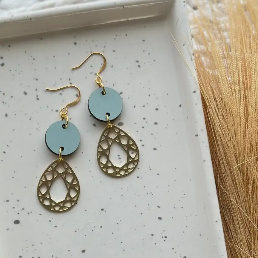 Gorgeous Yakama Drop Earrings  Desert Sage