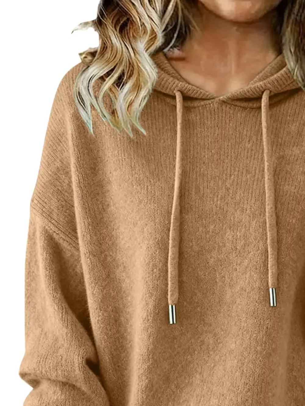 Versatile Drawstring Long Sleeve Sweater