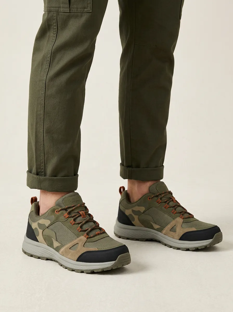 Men's Outdoor Hiking Camouflage Printed Trail Shoes