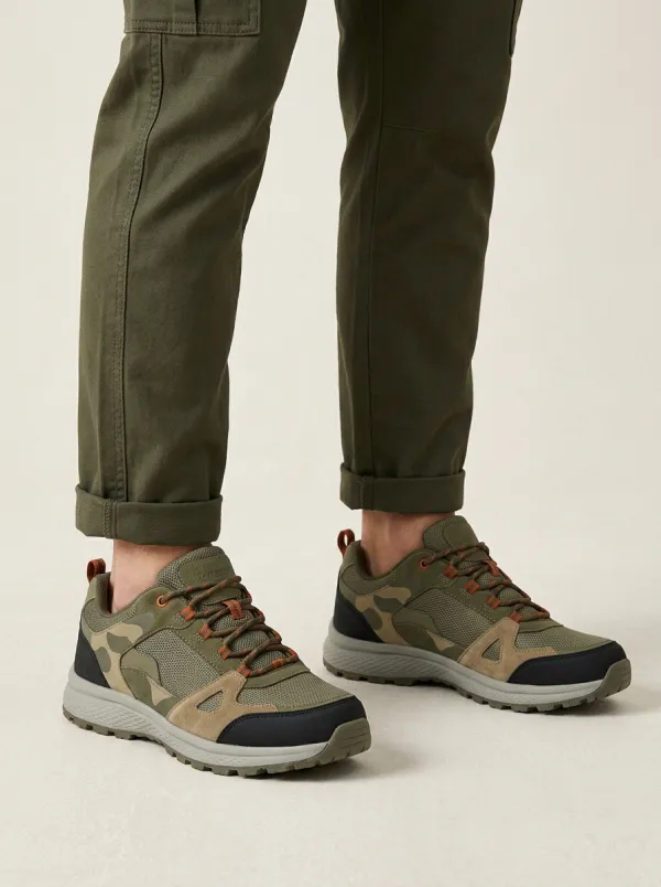Men's Outdoor Hiking Camouflage Printed Trail Shoes