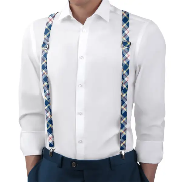 Shaun Plaid Pattern Suspenders