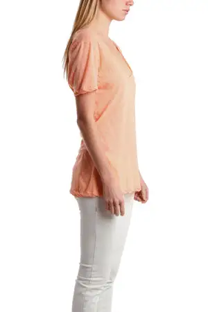 Scoop-Neck Cashmere Cotton T-Shirt