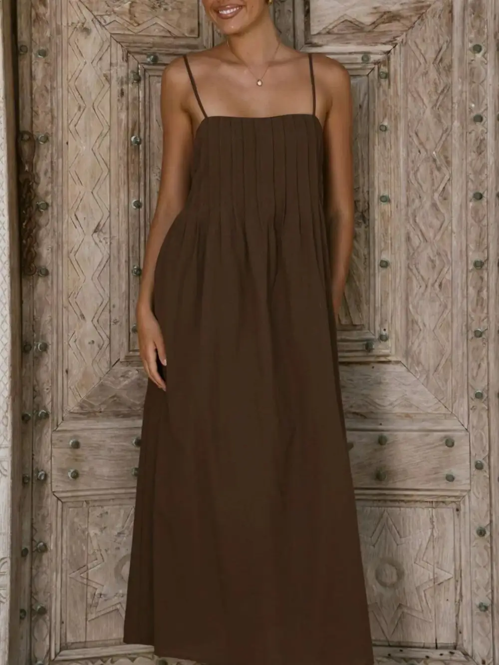 Elegant Pleated Casual Dress