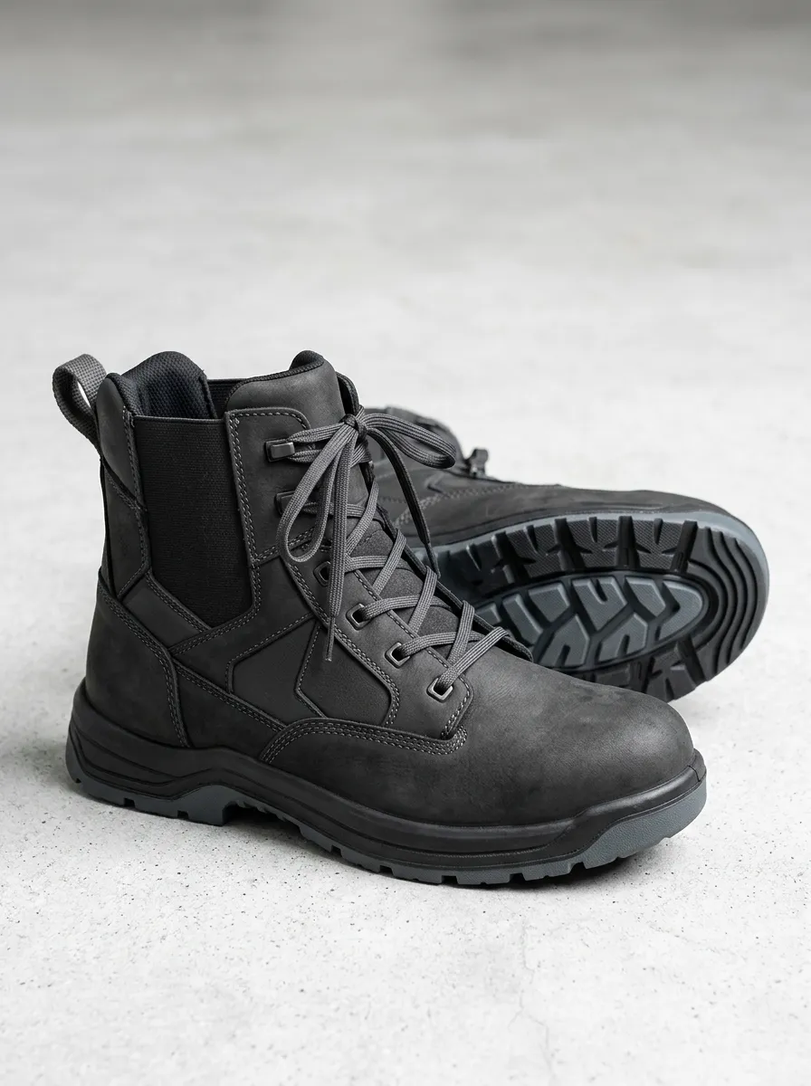 Men's Rugged Style Tactical Matte Work Boots
