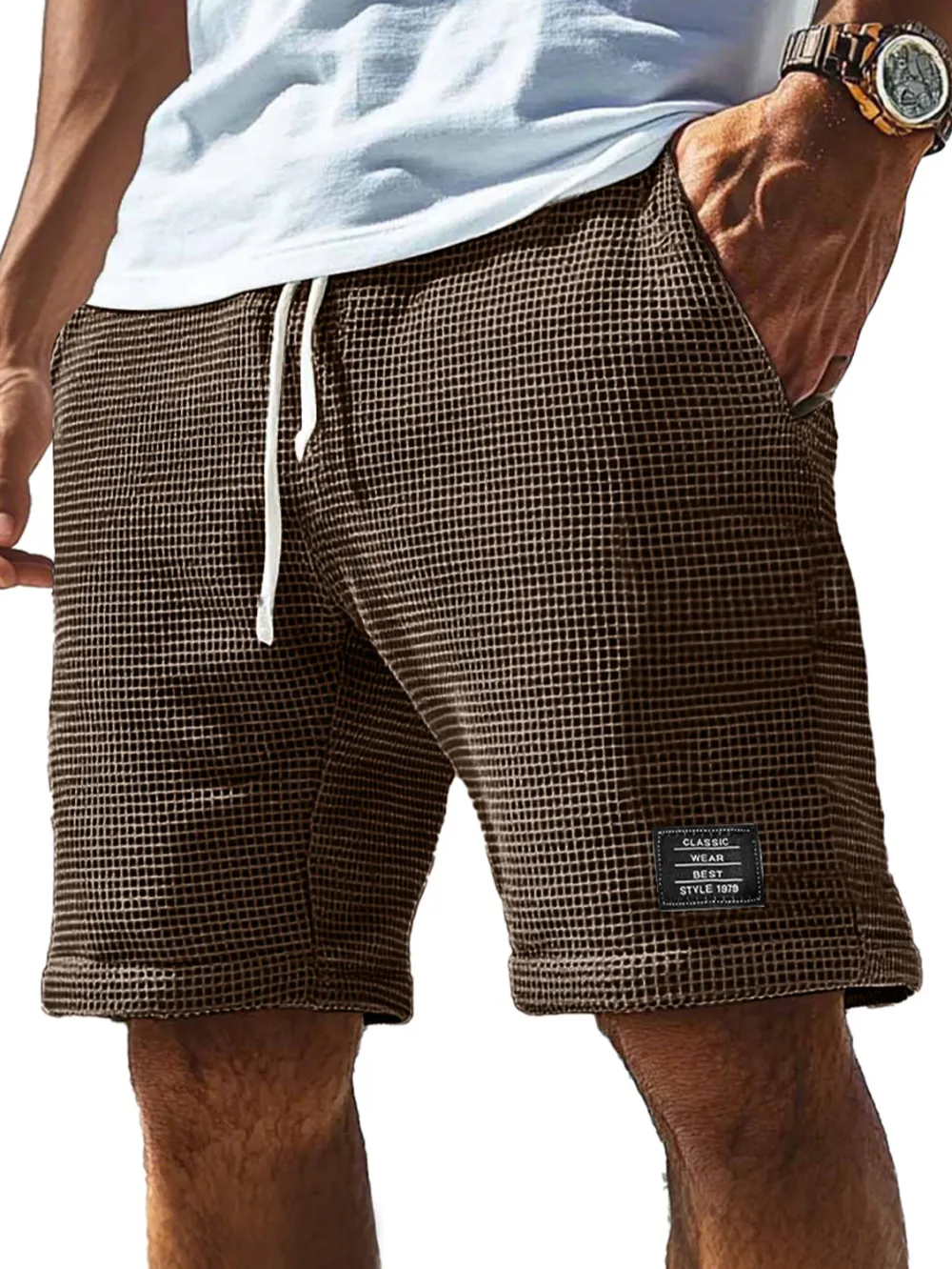 Everyday Corduroy Seamed Detail Shorts