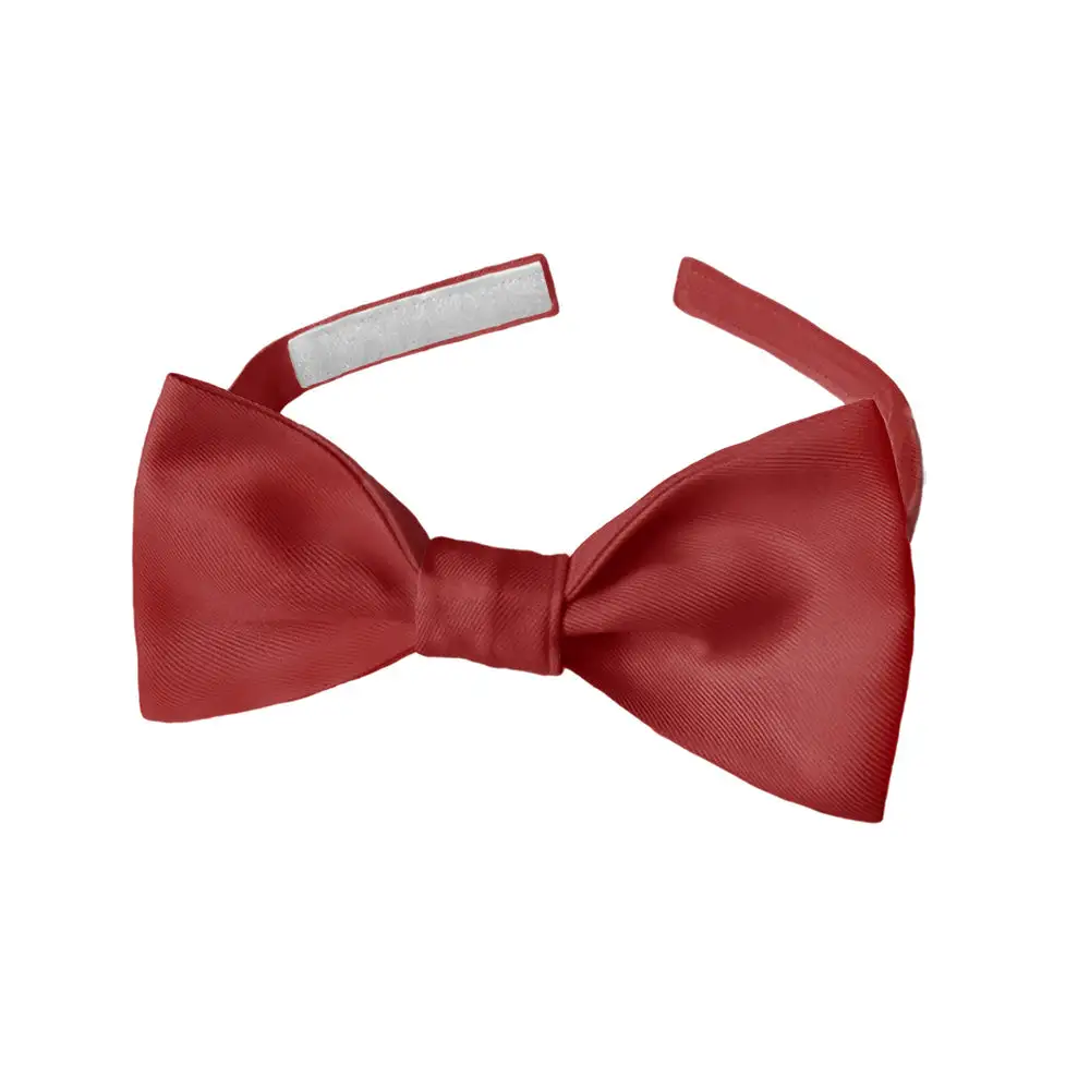 Neat Solid Motif Bow Tie