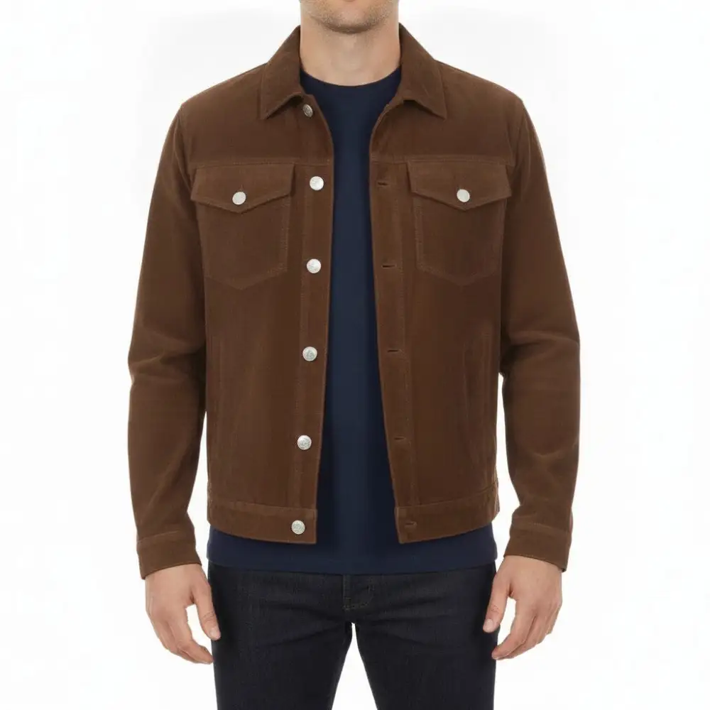 Classic Suede Trucker Jacket
