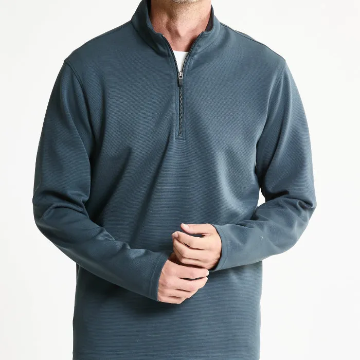 Performance Micro Stripe Knit Quarter Zip