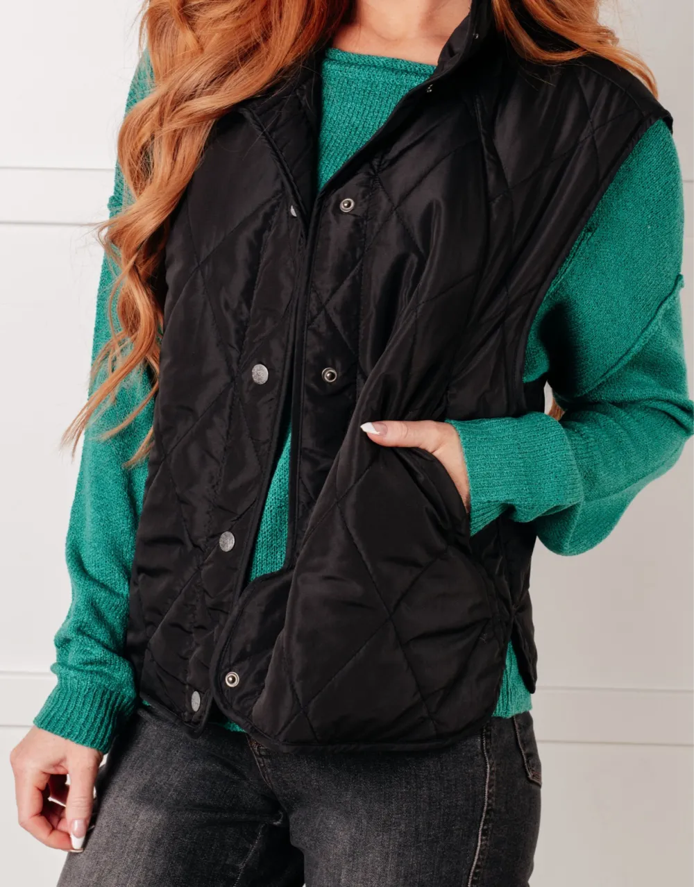 Layering Queen Quilted Puffer Vest In