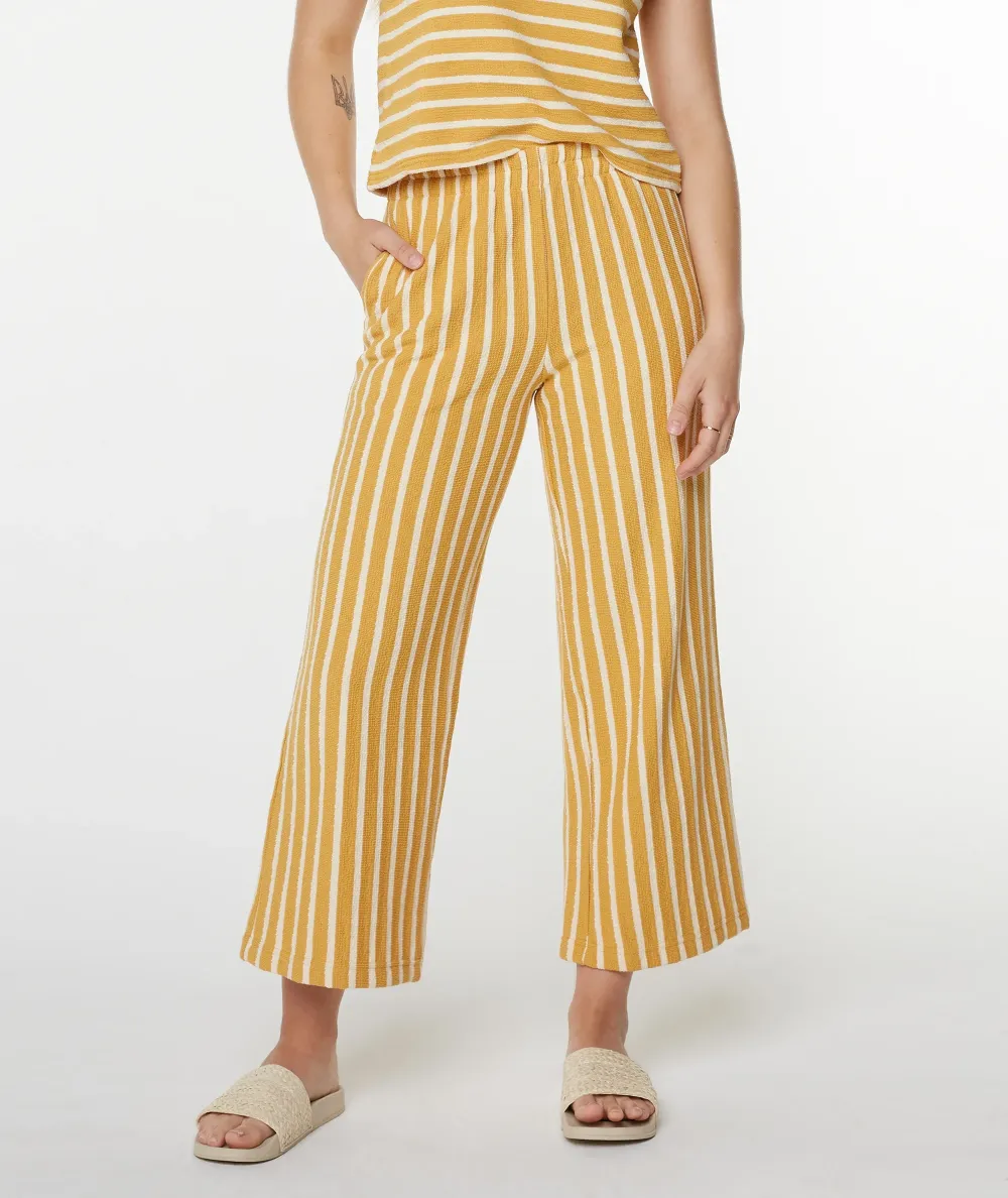 Jacquard Dye-Striped Nine-Inch Pants