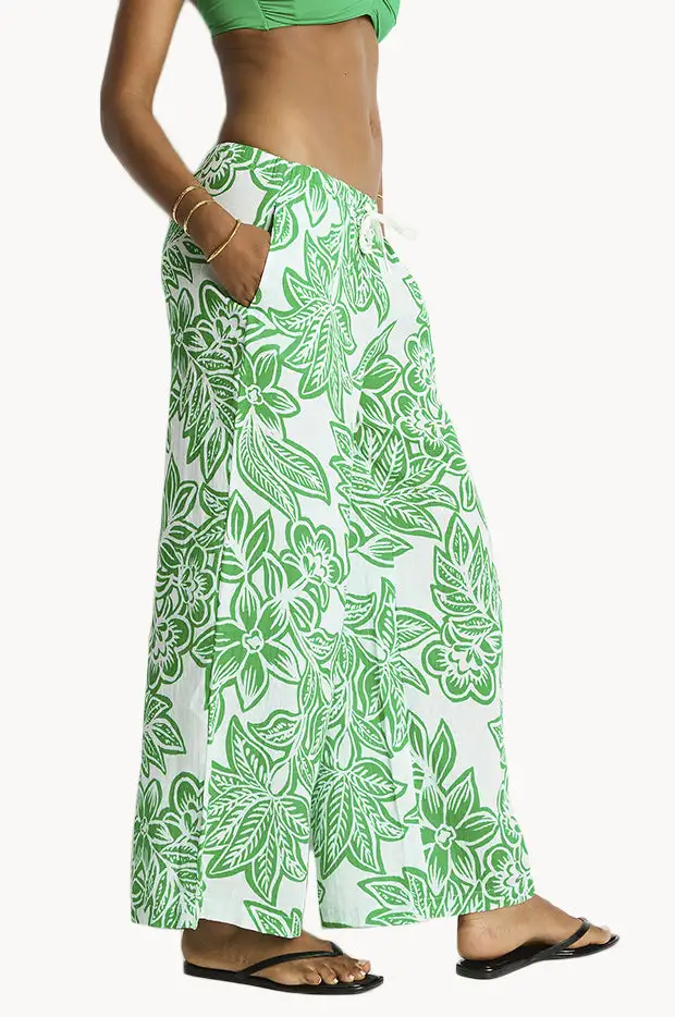 Resort Gauze Straight Leg Pants