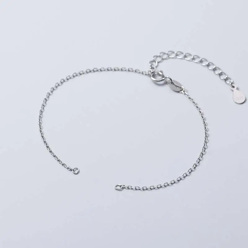 Sterling Silver Semi Finished Chain Bracelet