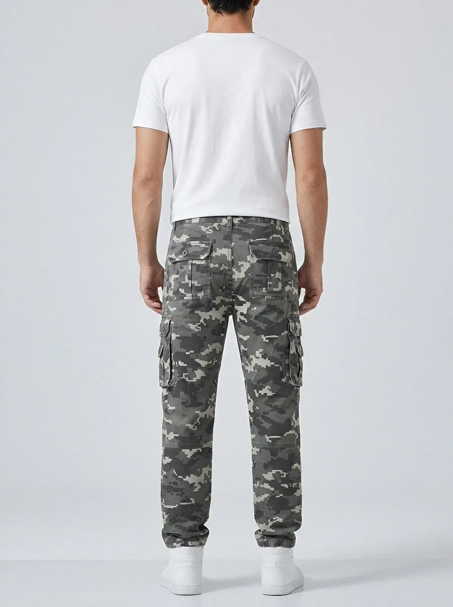 Digital Camo Tactical Urban Camouflage Cargo Pants