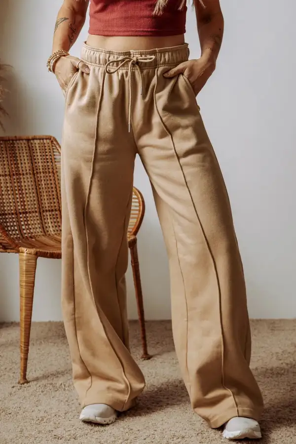 Drawstring Pocketed Trousers