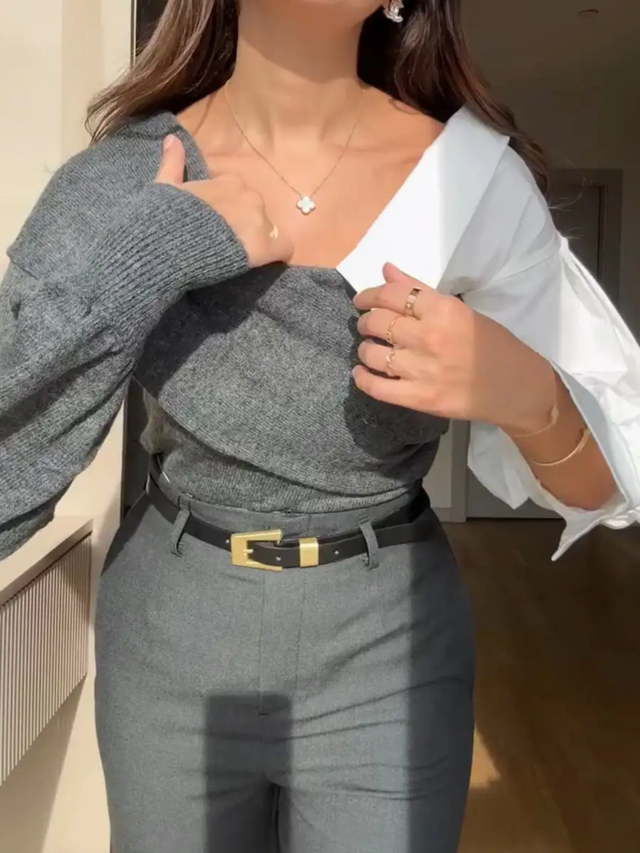 Relaxed Asymmetric Sweater