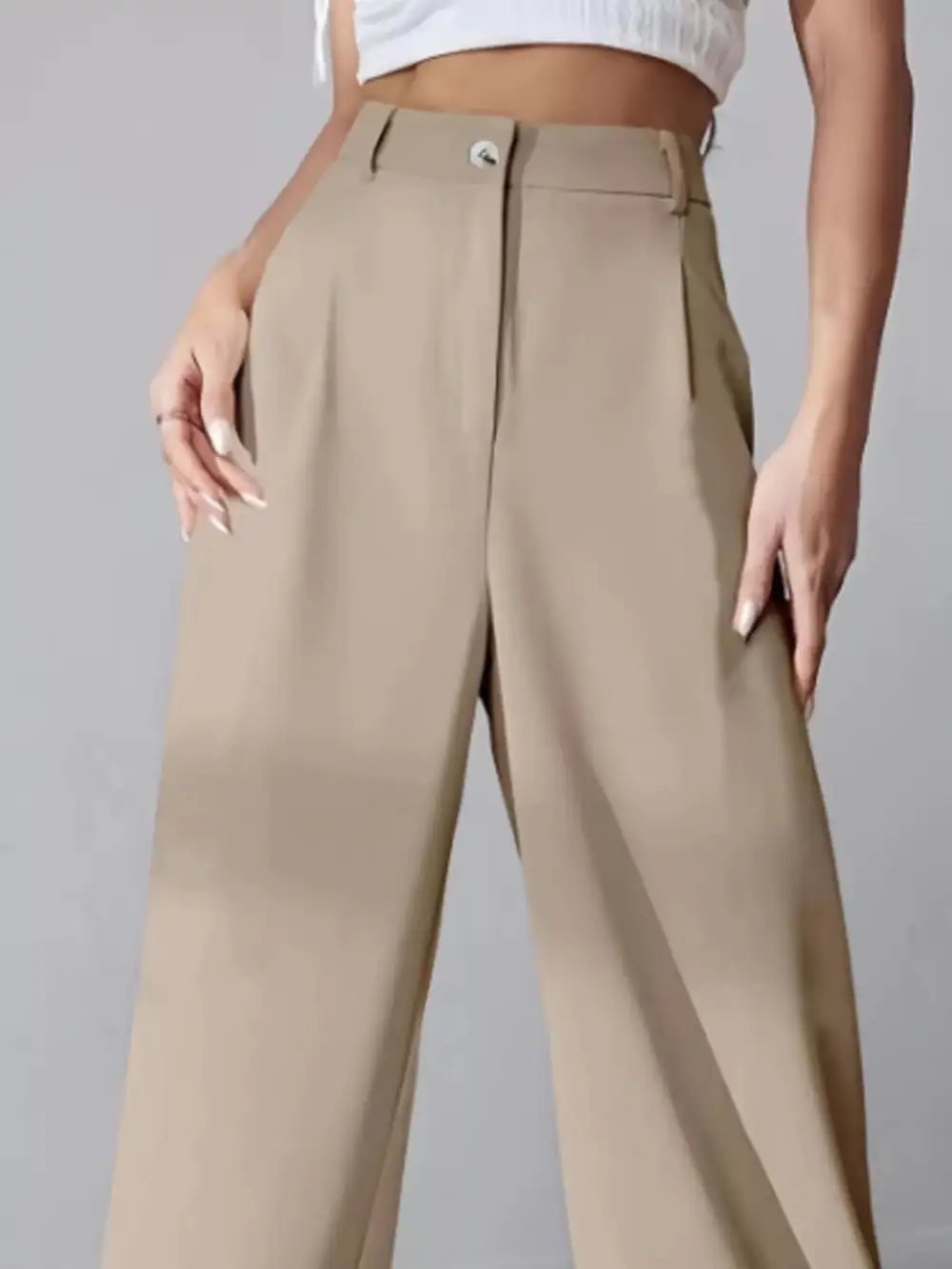 Wide Leg Pleated Everyday Versatile Pants