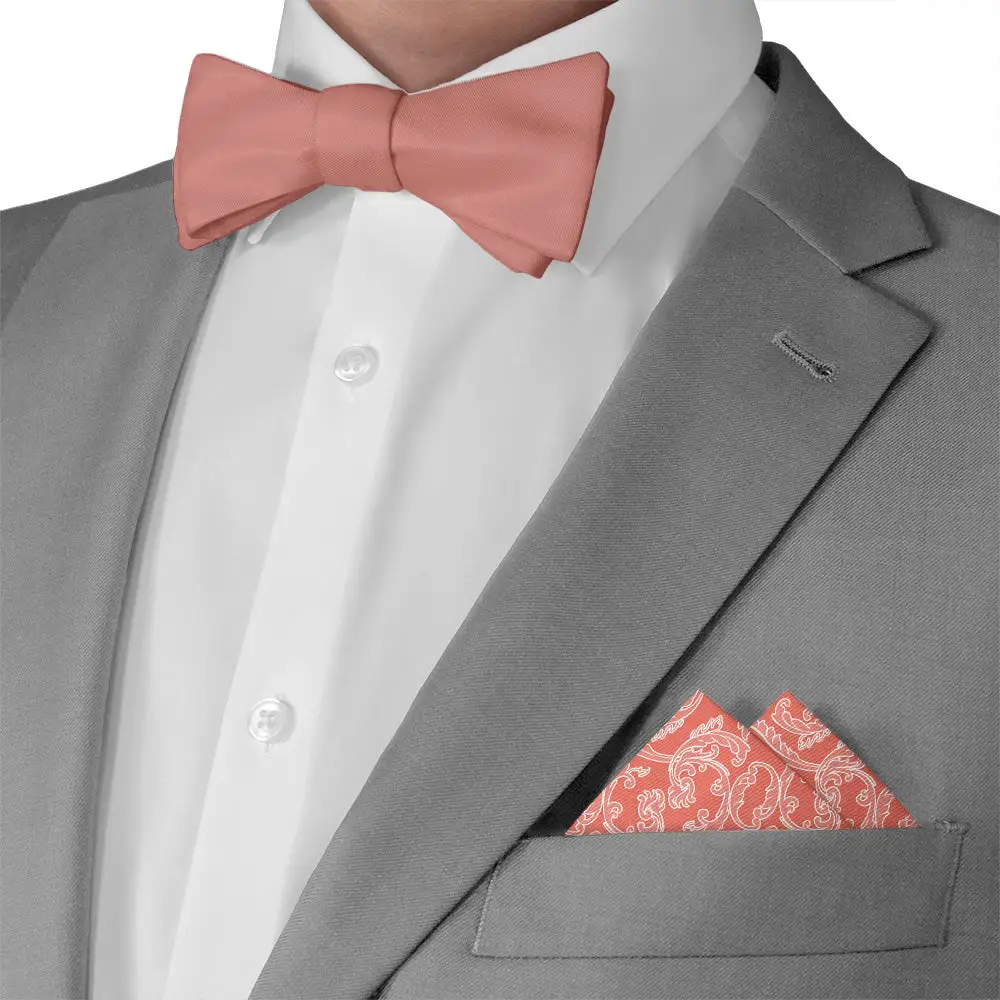 Clean Formal Ornate Paisley Pocket Square