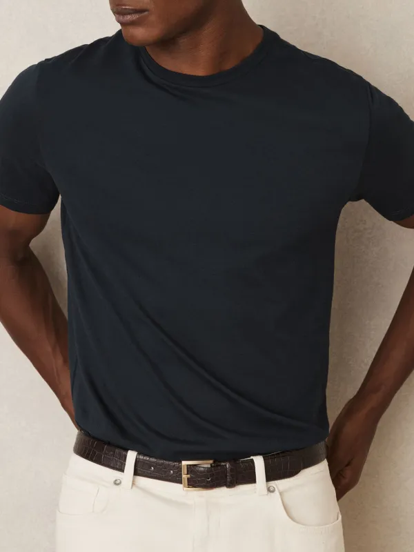 Simple High-Grade Cotton Men's Three-Piece Short-Sleeved Suit