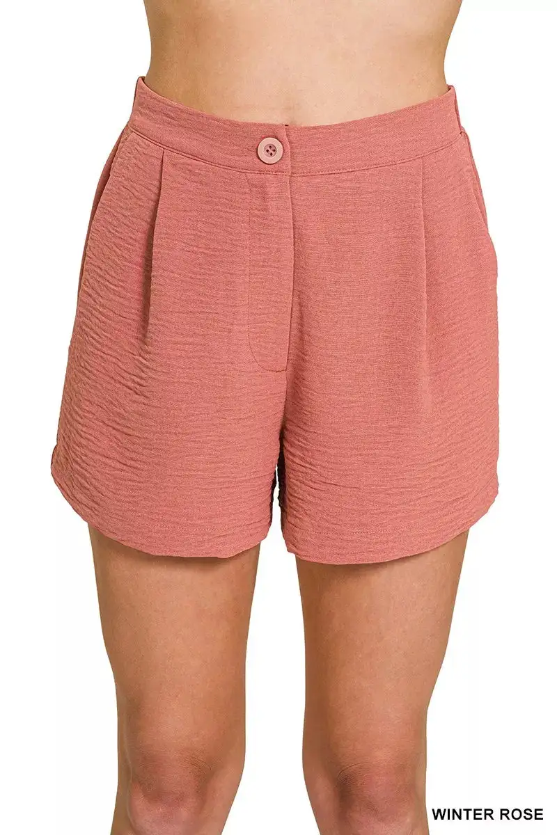 Pull On Elastic Waist Shorts