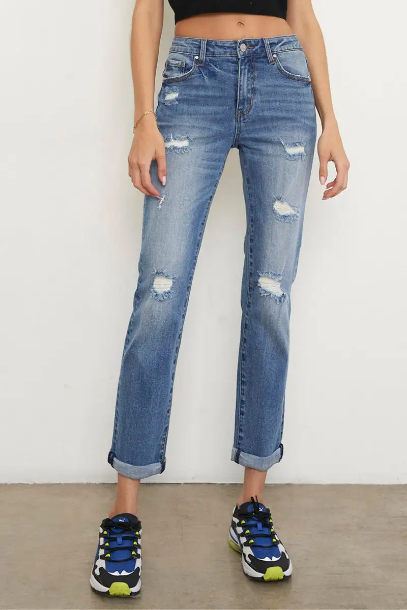 Slim Fit Girlfriend Jeans