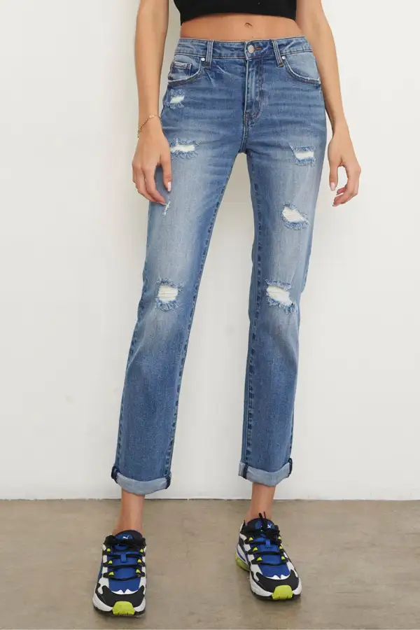 Slim Fit Girlfriend Jeans