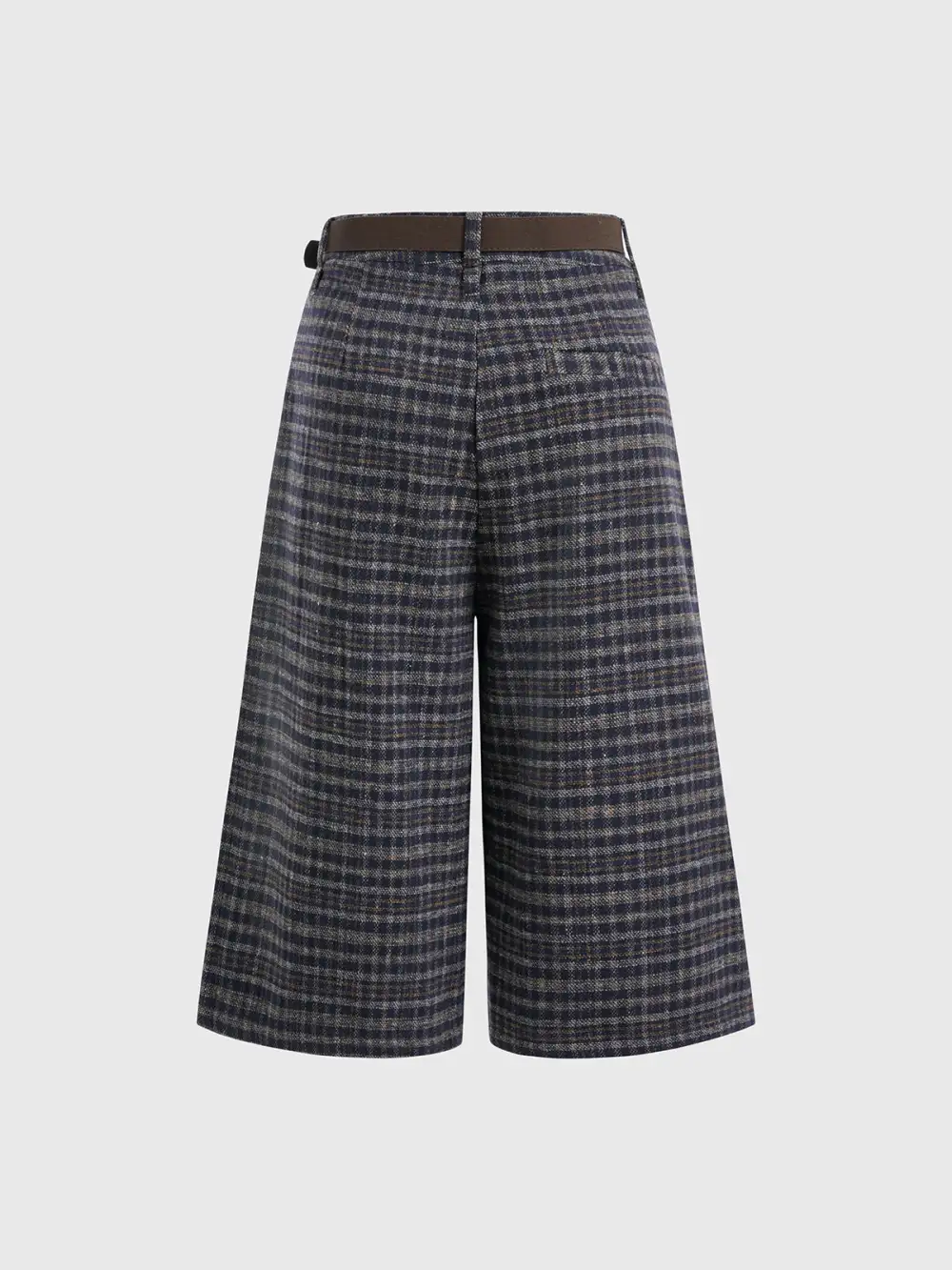 Relaxed Cropped Structured Pants
