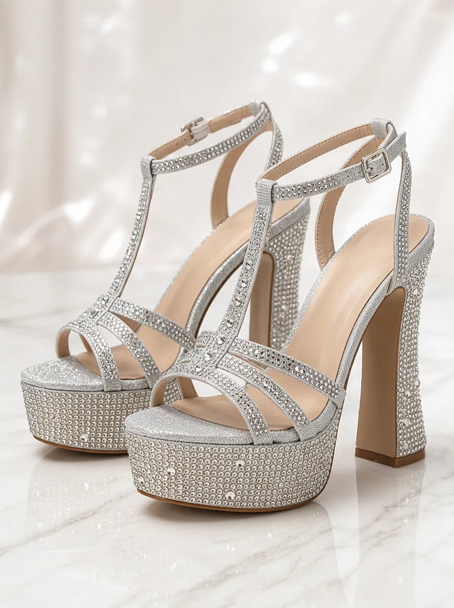 Dazzling Evening Platform Heels