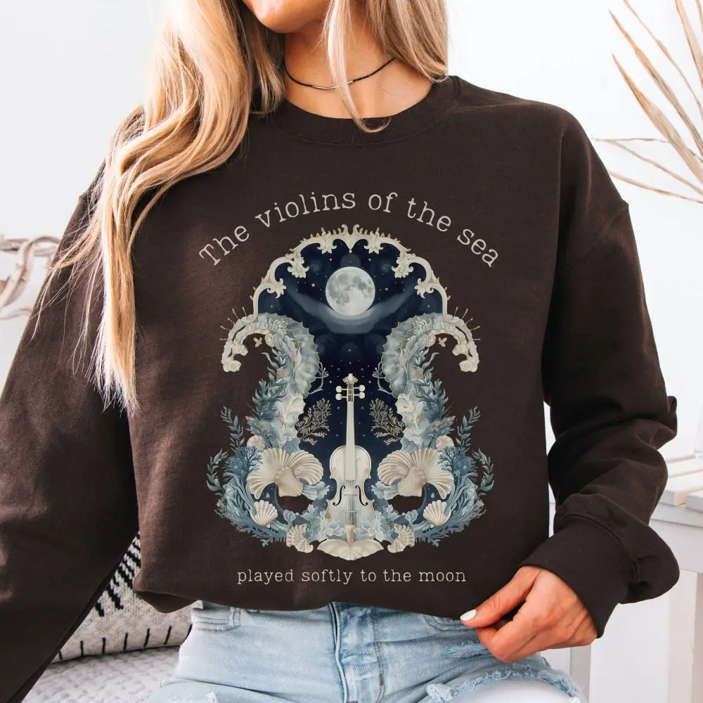 Ocean Siren Violin Art Sweatshirt