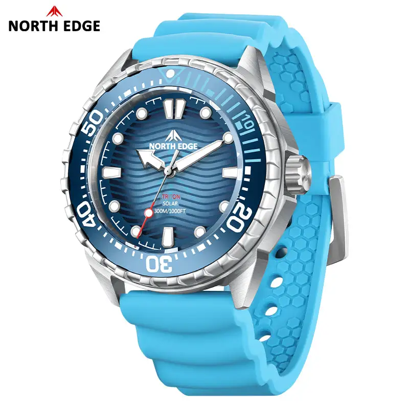 North Edge Solar-Powered Dive Adventurer Watch  Triton- Never needs a battery replacement