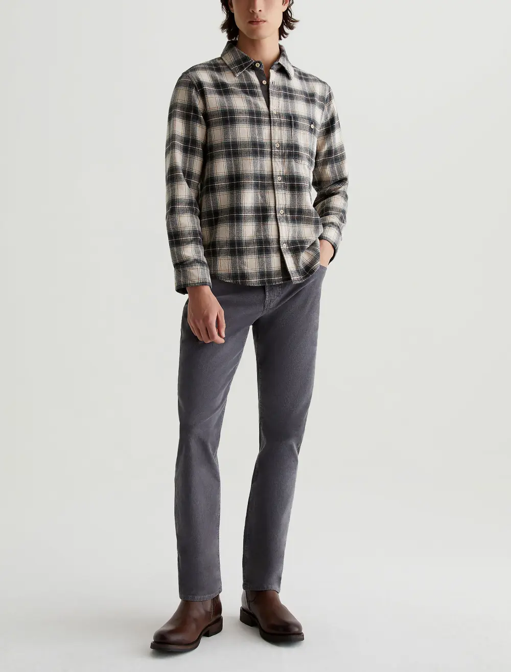 Men's Button Front Button-Up Shirt