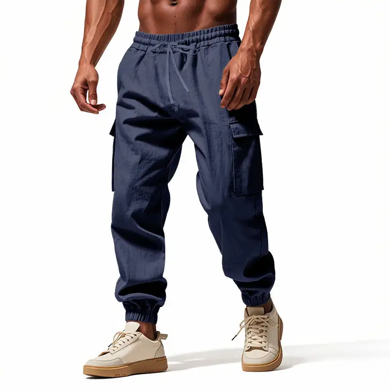 Men's Cargo Jogger Pants Utility Waistband Cargo Pants