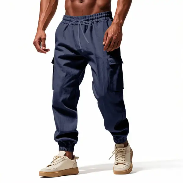 Men's Cargo Jogger Pants Utility Waistband Cargo Pants