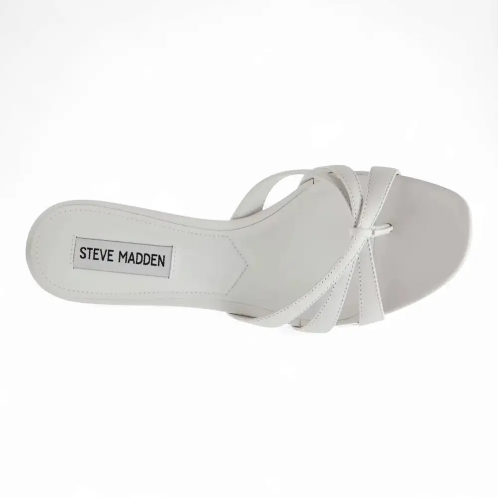 Cary Strappy Kitten-Heel Mule Sandals