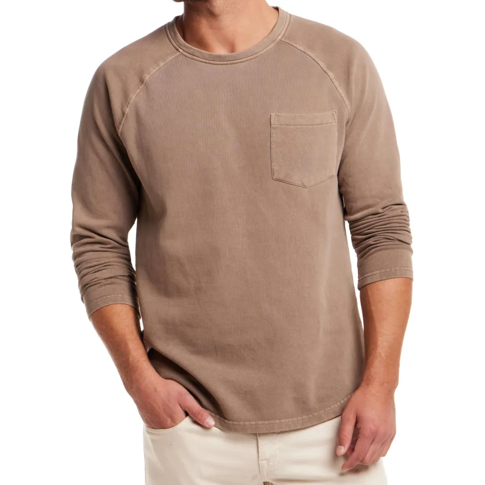 Men's Classic Brushed Crewneck Raglan Sweatshirt