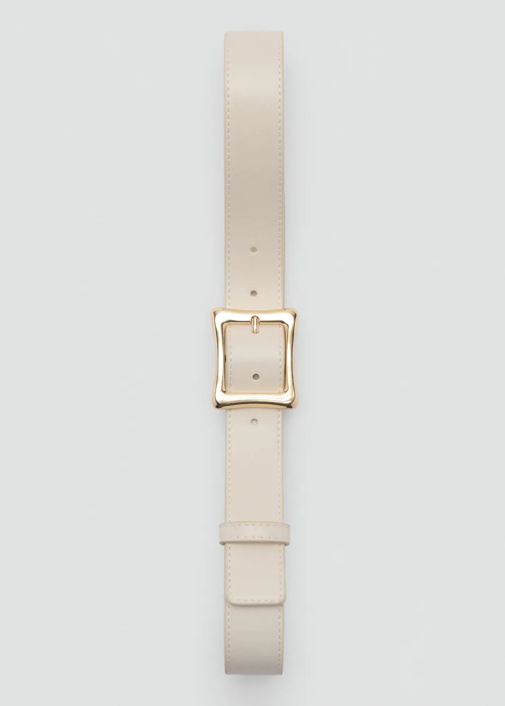 Casual Style Plain Square Buckle Belts